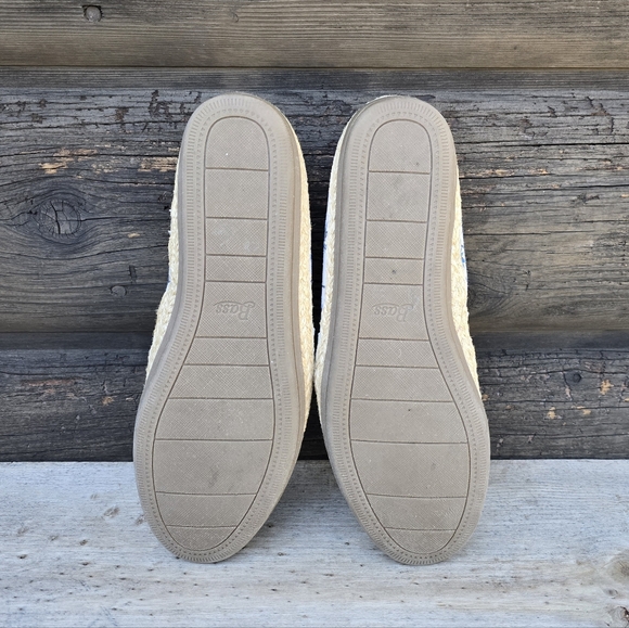 Bass Jenny Coastal Preppy Palm Tree Espadrille Comfort Flats 8M - Picture 11 of 11